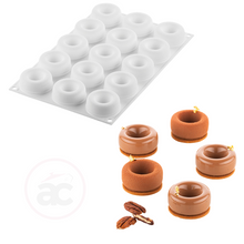 Charger l'image dans la visionneuse de la galerie, Moule Savarin Oblio en siliconne (x12) Ø 5cm - Silikomart