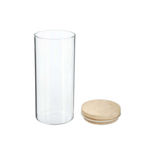 Charger l'image dans la visionneuse de la galerie, Bocal en verre 1,3 L couvercle bois - Hermet