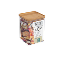 Charger l'image dans la visionneuse de la galerie, Boite carré hermétique 1L couvercle bambou - Eske