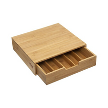 Charger l'image dans la visionneuse de la galerie, Tiroir range capsules et support à cafétière - Bambou