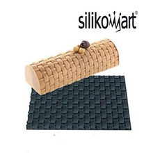 Charger l'image dans la visionneuse de la galerie, Tapis Vienna Décor Bûche, effet tressage, en silicone - Silikomart