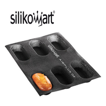 Charger l'image dans la visionneuse de la galerie, Toile AIRPLUS 03 - 12 petits pains/brioches - ovales - Moule en silicone Silikomart