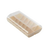 Boîte hermétique - 12 macarons transparent/blanc crème - MACADO Silikomart pro