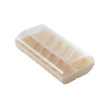 Charger l&#39;image dans la visionneuse de la galerie, Boîte hermétique - 12 macarons transparent/blanc crème - MACADO Silikomart pro
