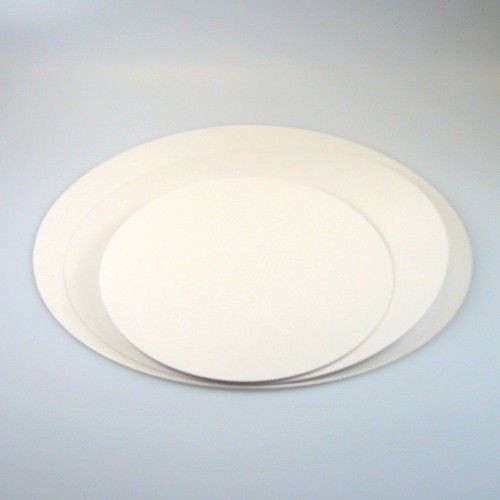 Support gâteau / semelle / carton - 28 cm - Blanc (x5)