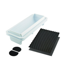 Charger l&#39;image dans la visionneuse de la galerie, Kit Moule à bûche Spiral Roll 1100 silicone avec un tapis torsadé &amp; lisse - Silikomart professional
