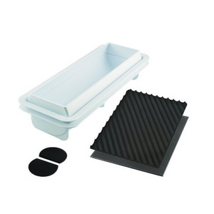 Kit Moule à bûche silicone avec un tapis torsadé & lisse - Silikomart professional