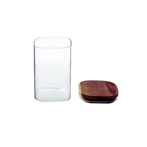 Bocal en verre 1L couvercle acacia - Hermet