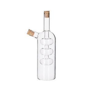 Bouteille en verre huile/vinaigre, bouchons en liège