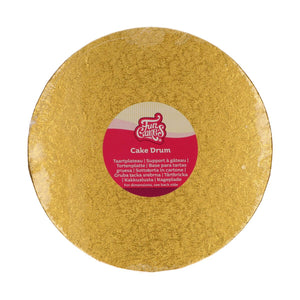 Plateau - 25 cm - Drum rond doré