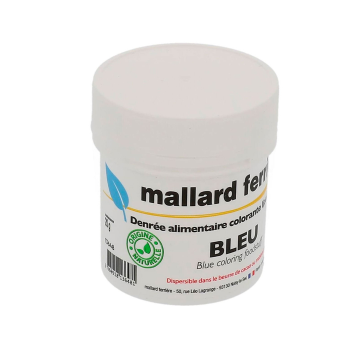 Colorant naturel en poudre liposoluble - bleu - 20g