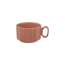 Charger l&#39;image dans la visionneuse de la galerie, Ensemble de 4 mugs 25 cL en grès avec rack en or
