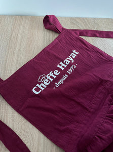 Tablier 100% coton à personnaliser avec prénom et date