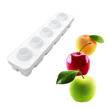 Charger l&#39;image dans la visionneuse de la galerie, Moule Silicone 5 Fruits (Pomme, Cerise, Pêche) 115ml I  Silikomart Professional
