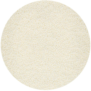 Perles blanches 4mm, 80g - Funcakes