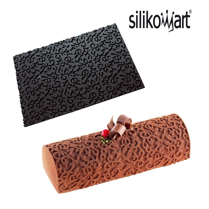 Tapis Arabesque Décor Bûche en silicone - Silikomart