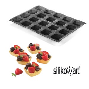 Toile AIRPLUS 17 - 20 Tartelettes carrés - Moule en silicone Silikomart