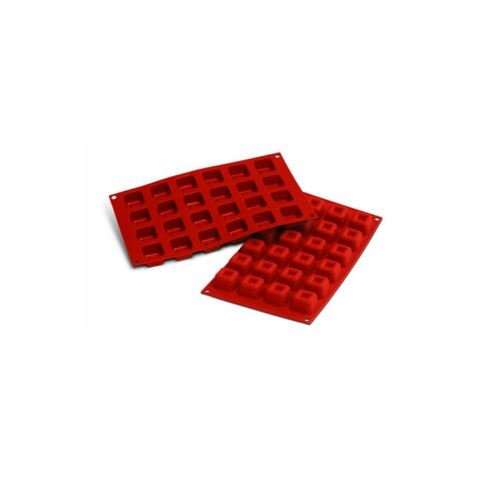 Moule 24 savarins carrés en silicone - Silikomart