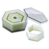 Boîte de 9 découpoirs/emporte-pièces hexagonaux unis