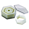 Boîte de 9 découpoirs/emporte-pièces hexagonaux unis - Mallard Ferrière