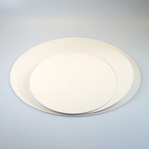 Support gâteau / semelle / carton - 24 cm - Blanc (x5)