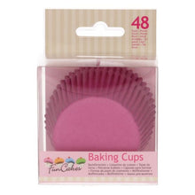 Charger l&#39;image dans la visionneuse de la galerie, Caissettes à cupcakes rose x48 - Funcakes
