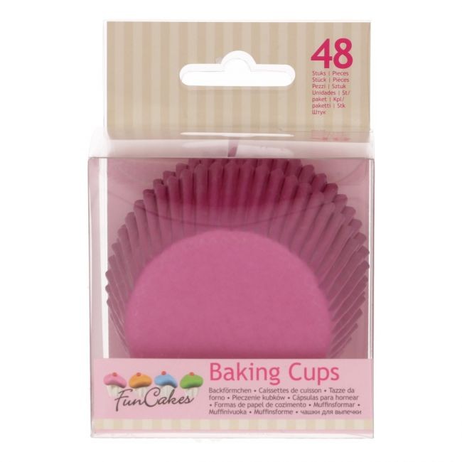 Caissettes à cupcakes rose x48 - Funcakes