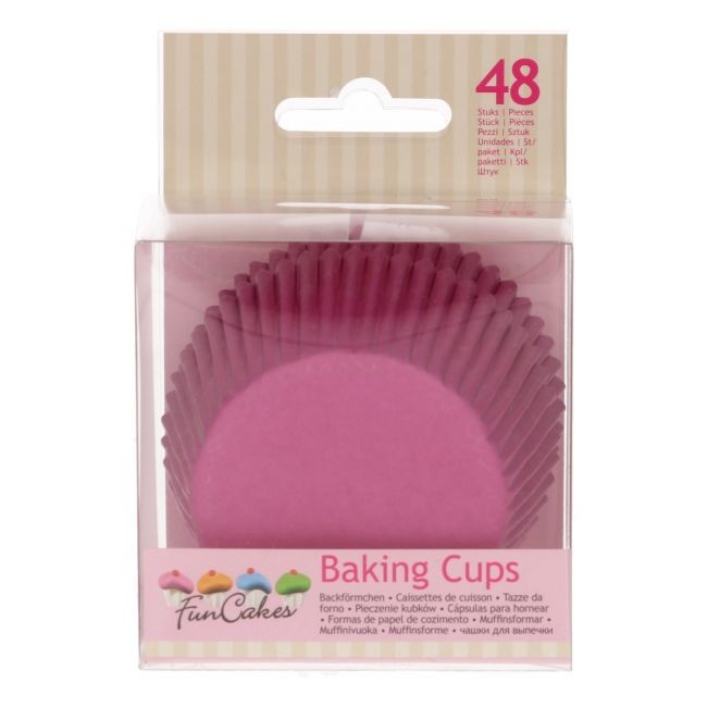 Caissettes à cupcakes rose x48