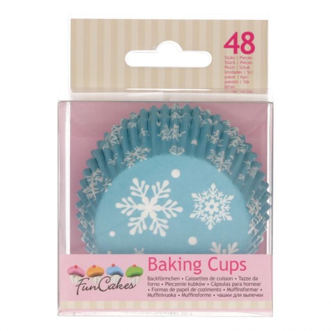 Caissettes à cupcakes hiver x48