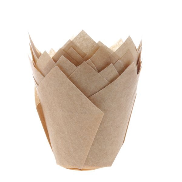 Caissettes à muffin tulipe x36 - Marron - House of Marie