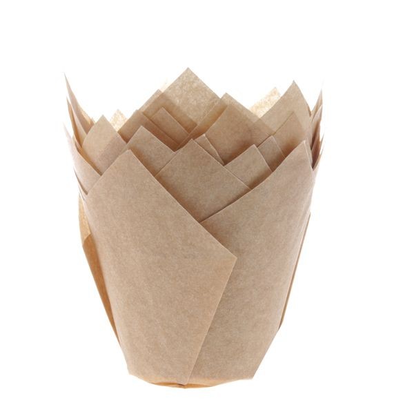 Caissettes à muffin tulipe x36 - Marron