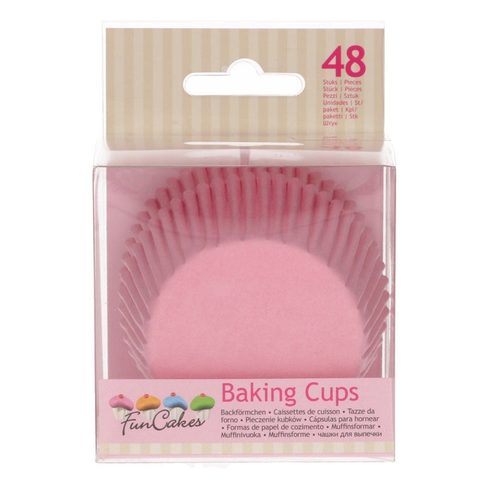 Caissettes à cupcakes rose clair x48