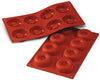 Moule Savarins Donuts en siliconne (x8) Ø 6,5 cm - Silikomart