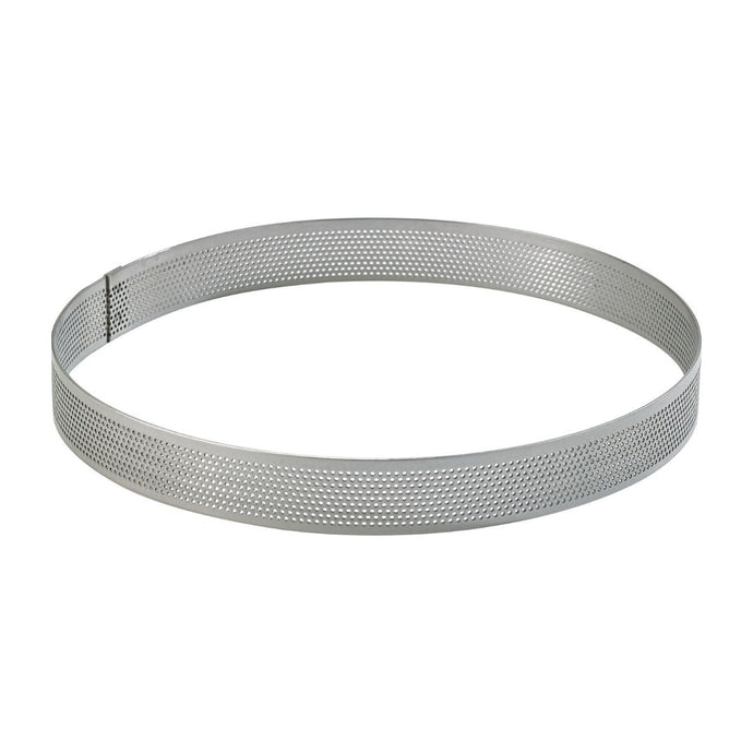 Cercle perforé Inox 24 cm (hauteur 2 cm) - Mallard Ferrière