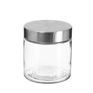 Bocal en verre 0,75 L - couvercle Inox