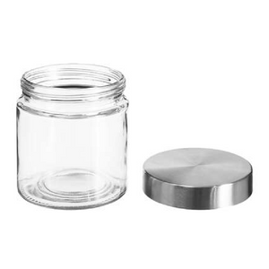 Bocal en verre 0,75 L - couvercle Inox