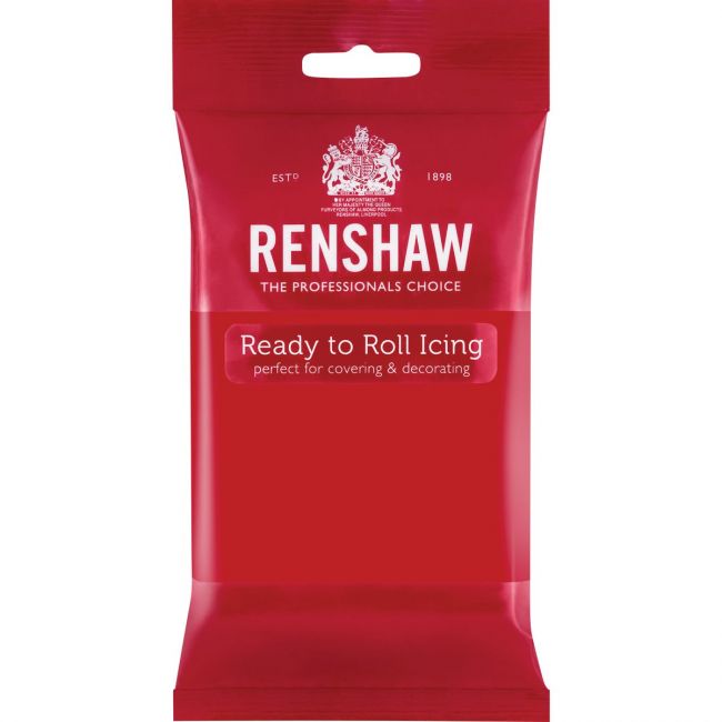 Pâte à sucre - Rouge (Poppy Red) - Renshaw