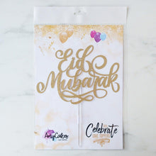 Charger l&#39;image dans la visionneuse de la galerie, Cake Topper - Eid Mubarak - Or
